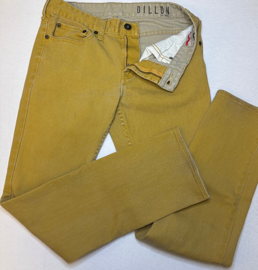 BULLHEAD Denim Co. 31x32 Distressed Khaki Dillon Skinny Stretch Jean